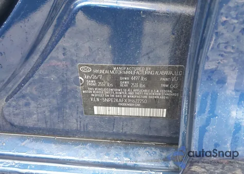 2018 Hyundai Sonata Se из США, поврежденный, VIN 5NPE24AFXJH622250